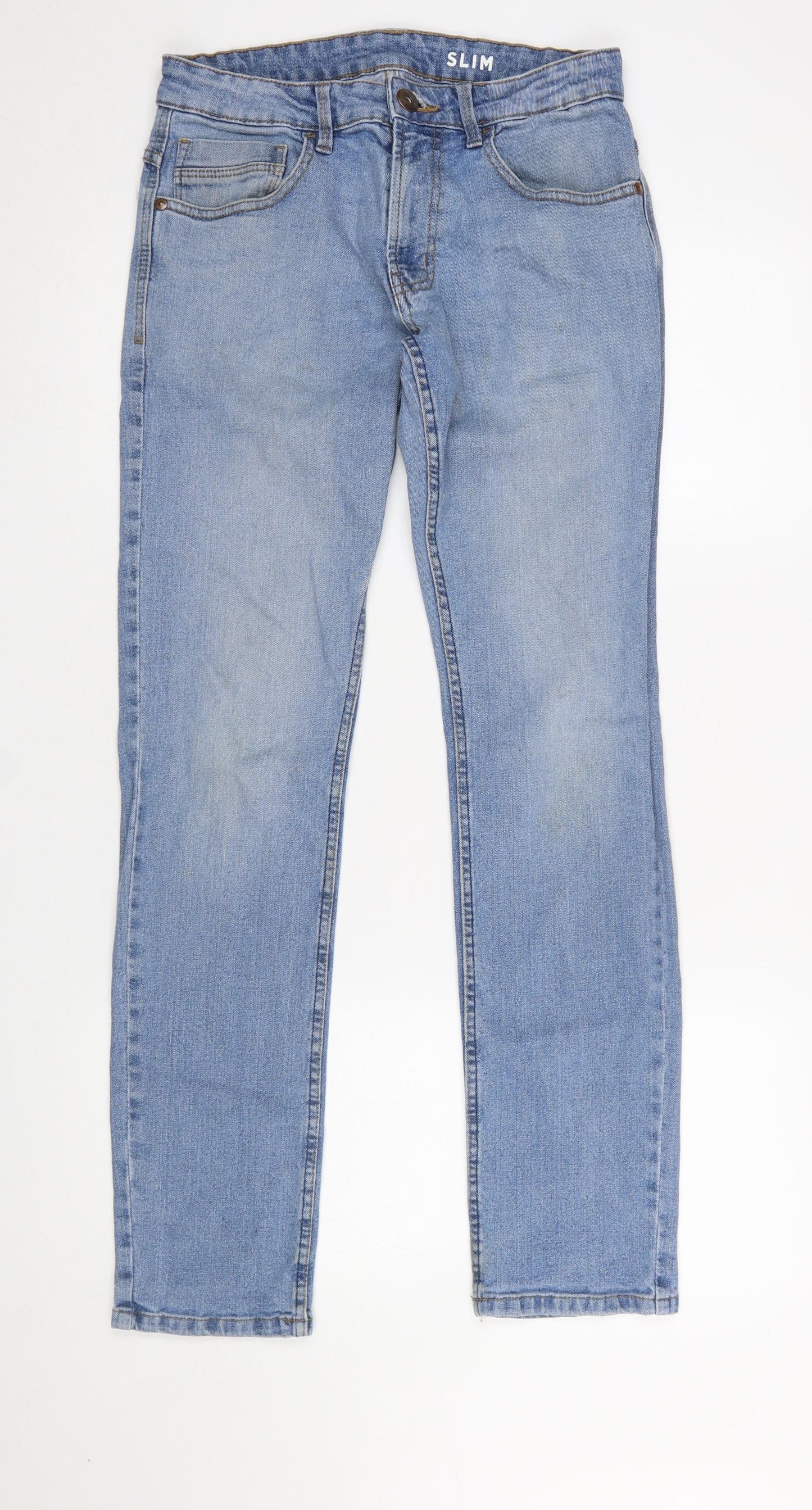 Mens UK Size M Dunnes Stores Slim Fit Straight Blue Jeans