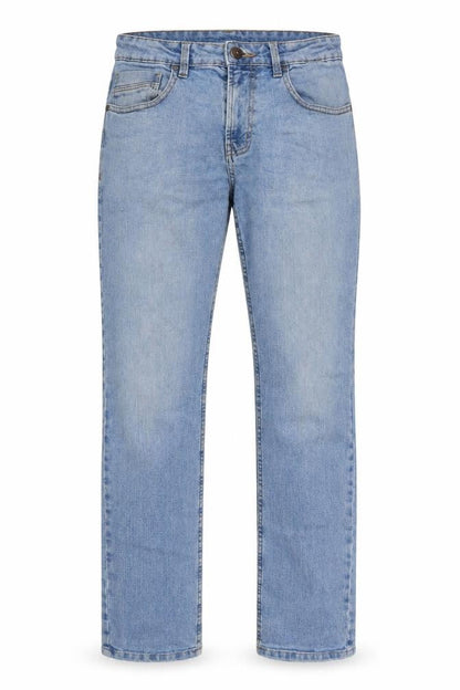 Front view of Dunnes men’s blue slim fit jeans 30in waist 32in leg medium denim