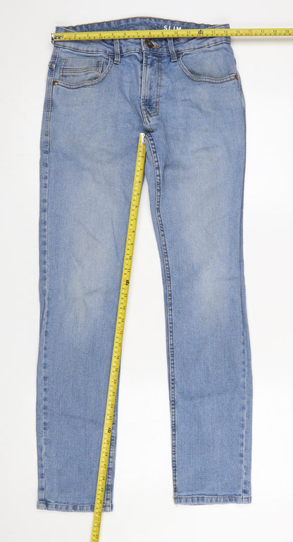 Mens UK Size M Dunnes Stores Slim Fit Straight Blue Jeans