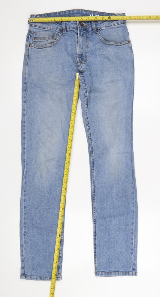 Mens UK Size M Dunnes Stores Slim Fit Straight Blue Jeans
