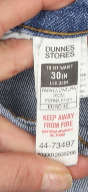 Mens UK Size M Dunnes Stores Slim Fit Straight Blue Jeans