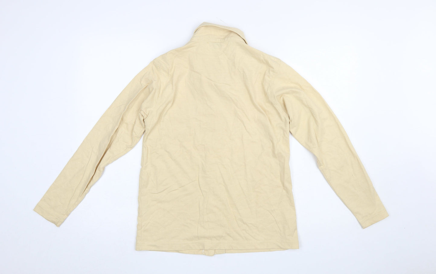 Womens UK Size S PACO Beige Basic Button-Up