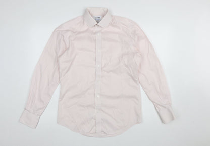 Mens UK Collar Size 15 T.M. Lewin Smart Pink  Dress Shirt