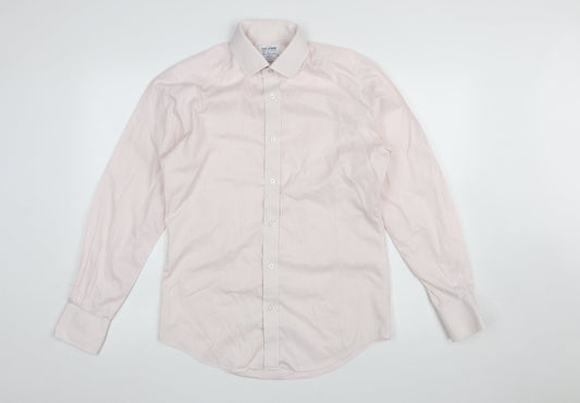 Mens UK Collar Size 15 T.M. Lewin Smart Pink  Dress Shirt