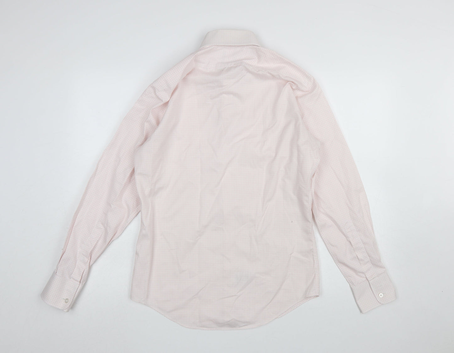 Mens UK Collar Size 15 T.M. Lewin Smart Pink  Dress Shirt