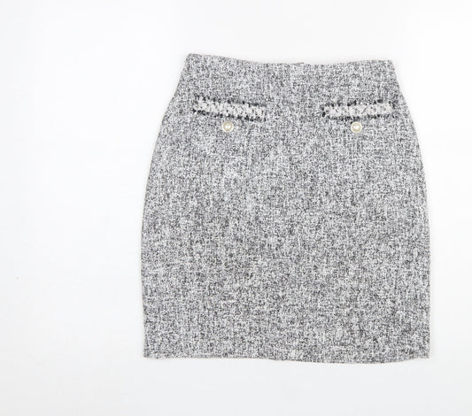 Womens UK Size 8 Dunnes Stores Straight & Pencil Tweed Skirt