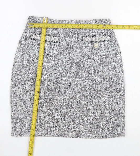 Womens UK Size 8 Dunnes Stores Straight & Pencil Tweed Skirt