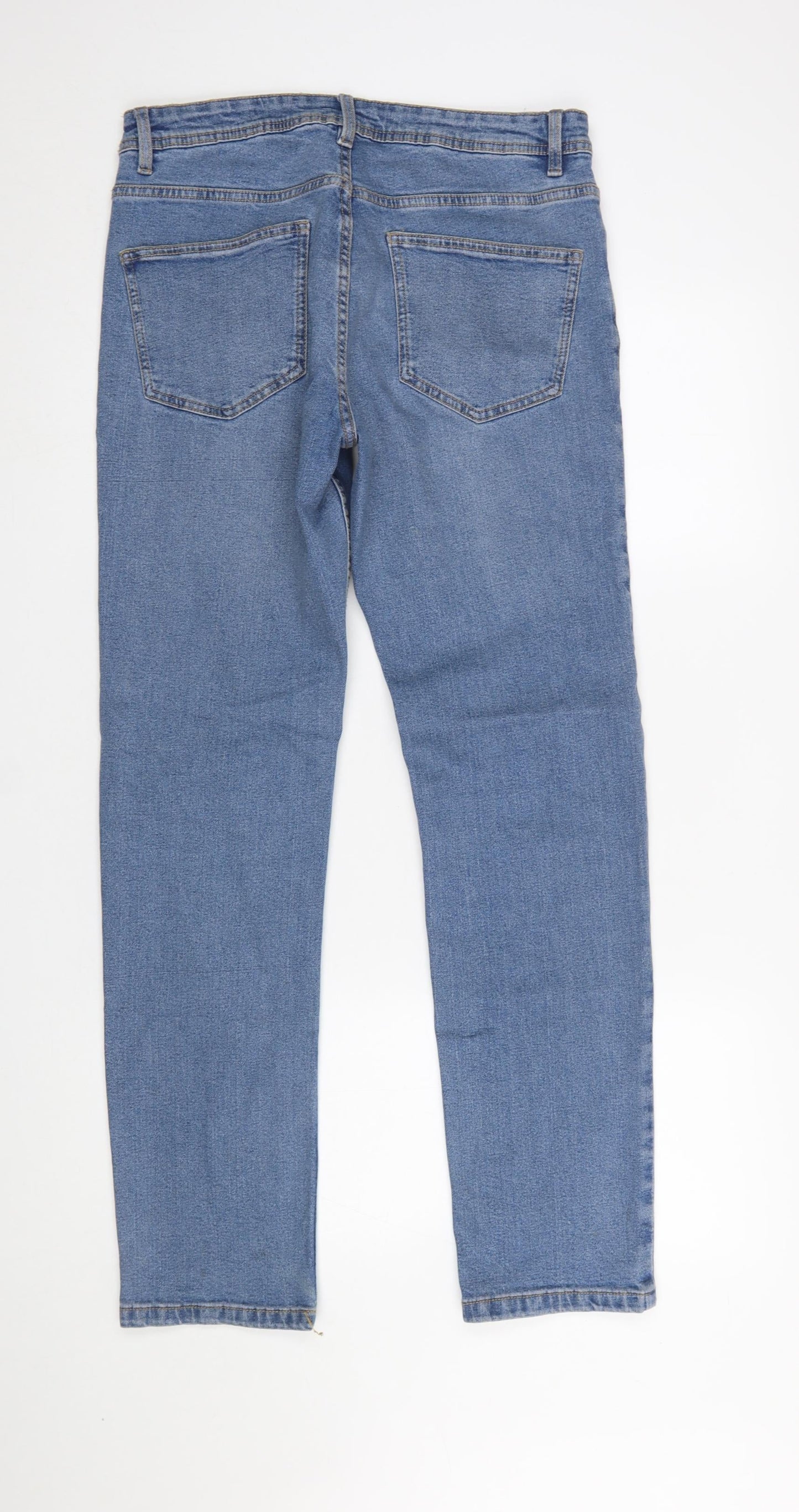 Mens UK Size 30 in Dunnes Stores Slim Fit Straight Blue Jeans