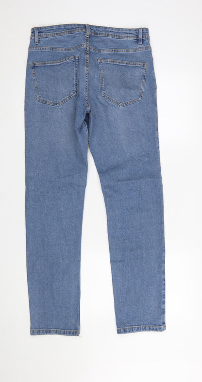 Mens UK Size 30 in Dunnes Stores Slim Fit Straight Blue Jeans