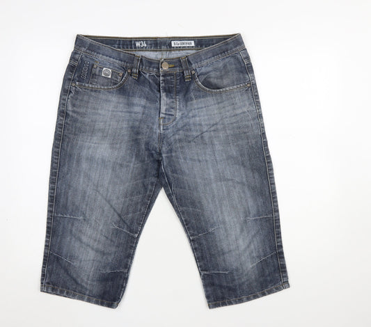Mens UK Size L Denim Co Regular Fit Shorts Shorts