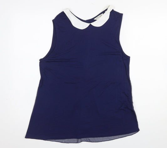 Womens UK Size XL NAF NAF Blue Camisole Blouse