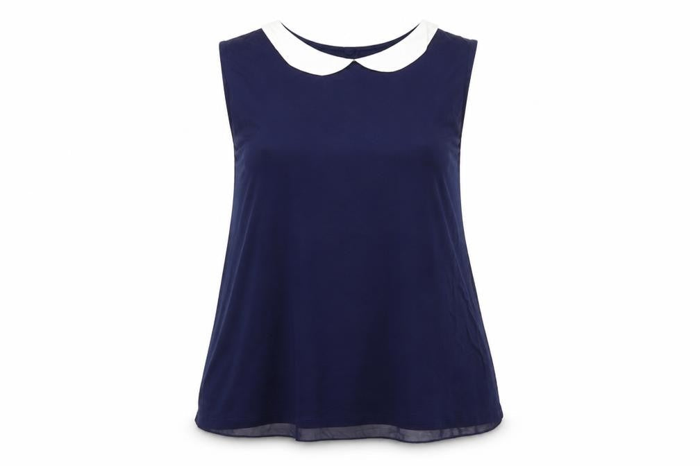 Womens UK Size XL NAF NAF Blue Camisole Blouse