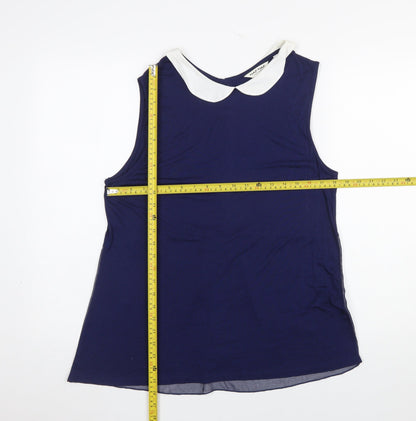 Womens UK Size XL NAF NAF Blue Camisole Blouse