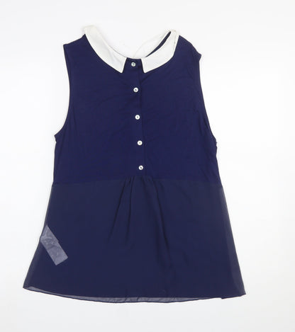 Womens UK Size XL NAF NAF Blue Camisole Blouse