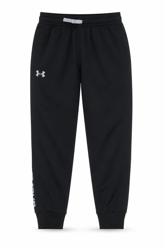 Boys UK Size M Under armour Regular Fit Jogger Black Trousers