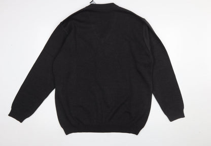 Mens UK Size 2XL Gilt Edge Black Pullover Jumper
