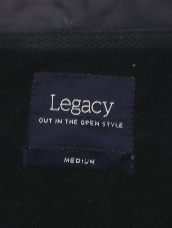 Mens UK Size M Legacy Black Basic Jacket