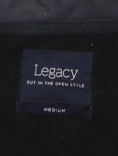 Mens UK Size M Legacy Black Basic Jacket