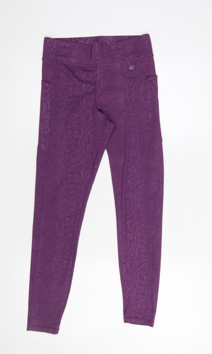 Womens UK Size S Dunnes Stores Slim Fit Leggings Purple Leggings