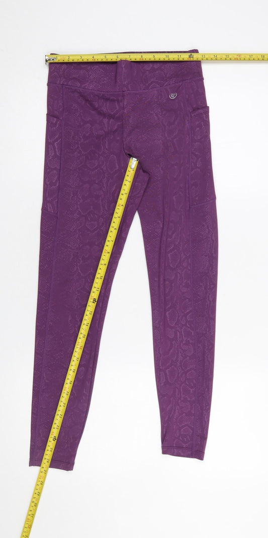 Womens UK Size S Dunnes Stores Slim Fit Leggings Purple Leggings