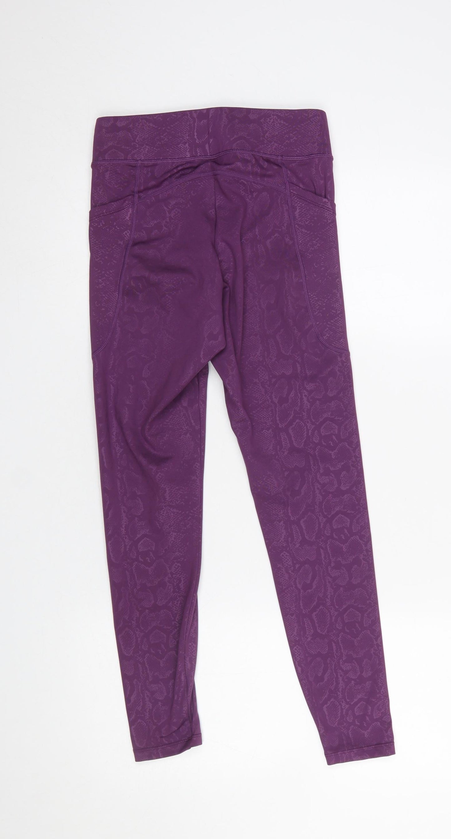 Womens UK Size S Dunnes Stores Slim Fit Leggings Purple Leggings