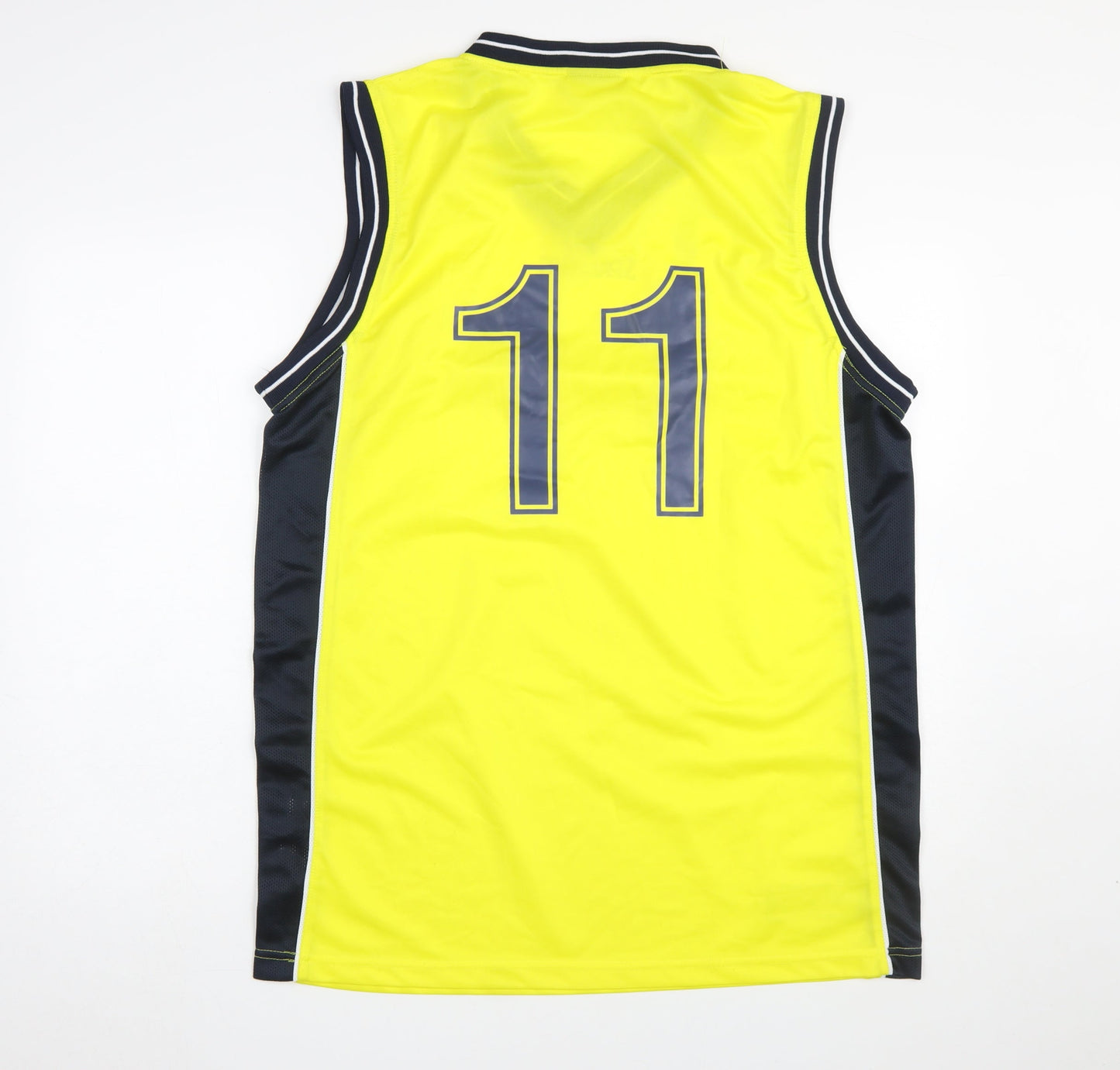 Mens UK Size XL Spalding Yellow Basketball Tank
