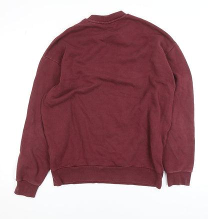 Womens UK Size S ASOS DESIGN Red Pullover Sweatshirt