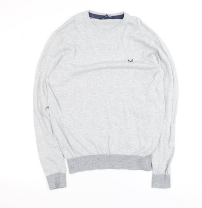 Mens UK Size S Crew Clothing Company Grey Pullover Jumper