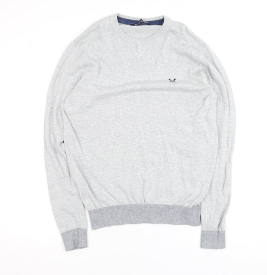 Mens UK Size S Crew Clothing Company Grey Pullover Jumper