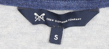 Mens UK Size S Crew Clothing Company Grey Pullover Jumper