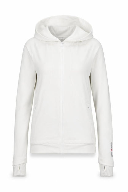 Womens UK Size S Reebok White CrossFit Gym & Training Running & Jogging Jacket