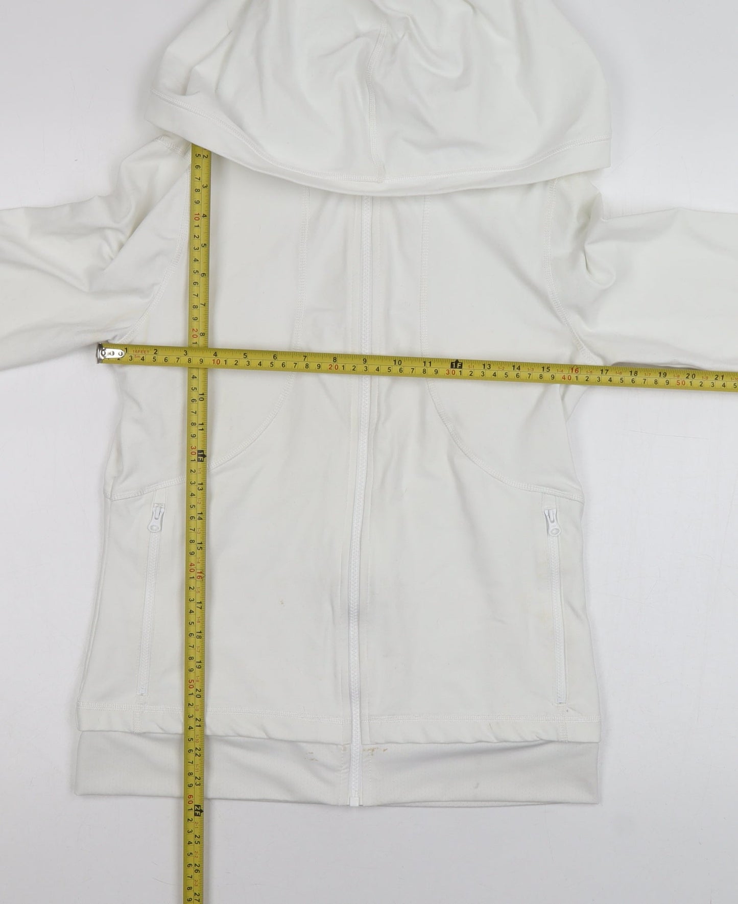 Womens UK Size S Reebok White CrossFit Gym & Training Running & Jogging Jacket