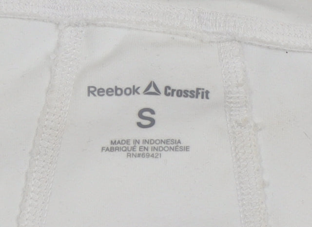 Womens UK Size S Reebok White CrossFit Gym & Training Running & Jogging Jacket