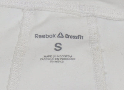 Womens UK Size S Reebok White CrossFit Gym & Training Running & Jogging Jacket