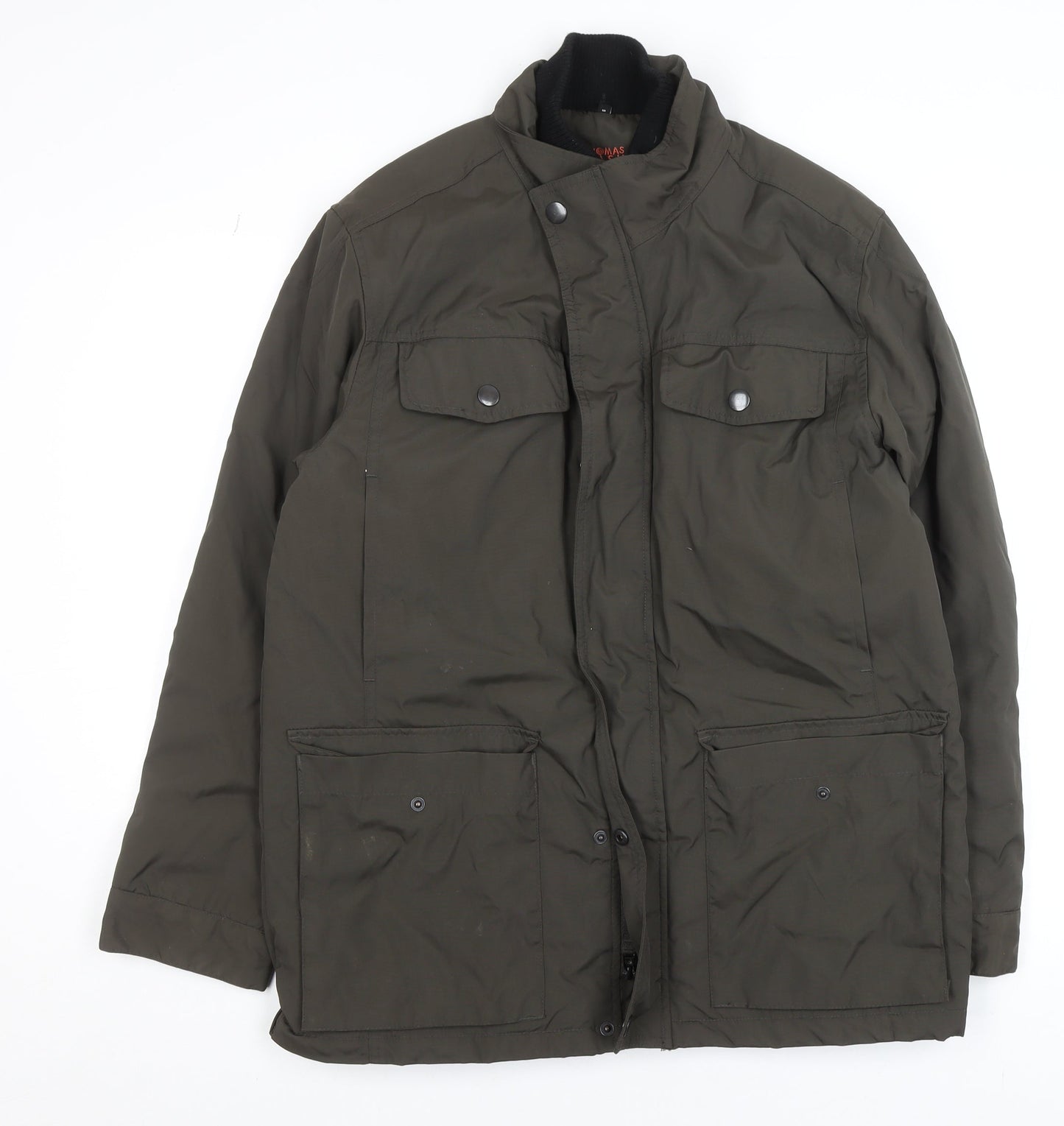 Mens UK Size S Debenhams Green Puffer Jacket