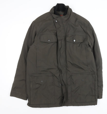Mens UK Size S Debenhams Green Puffer Jacket