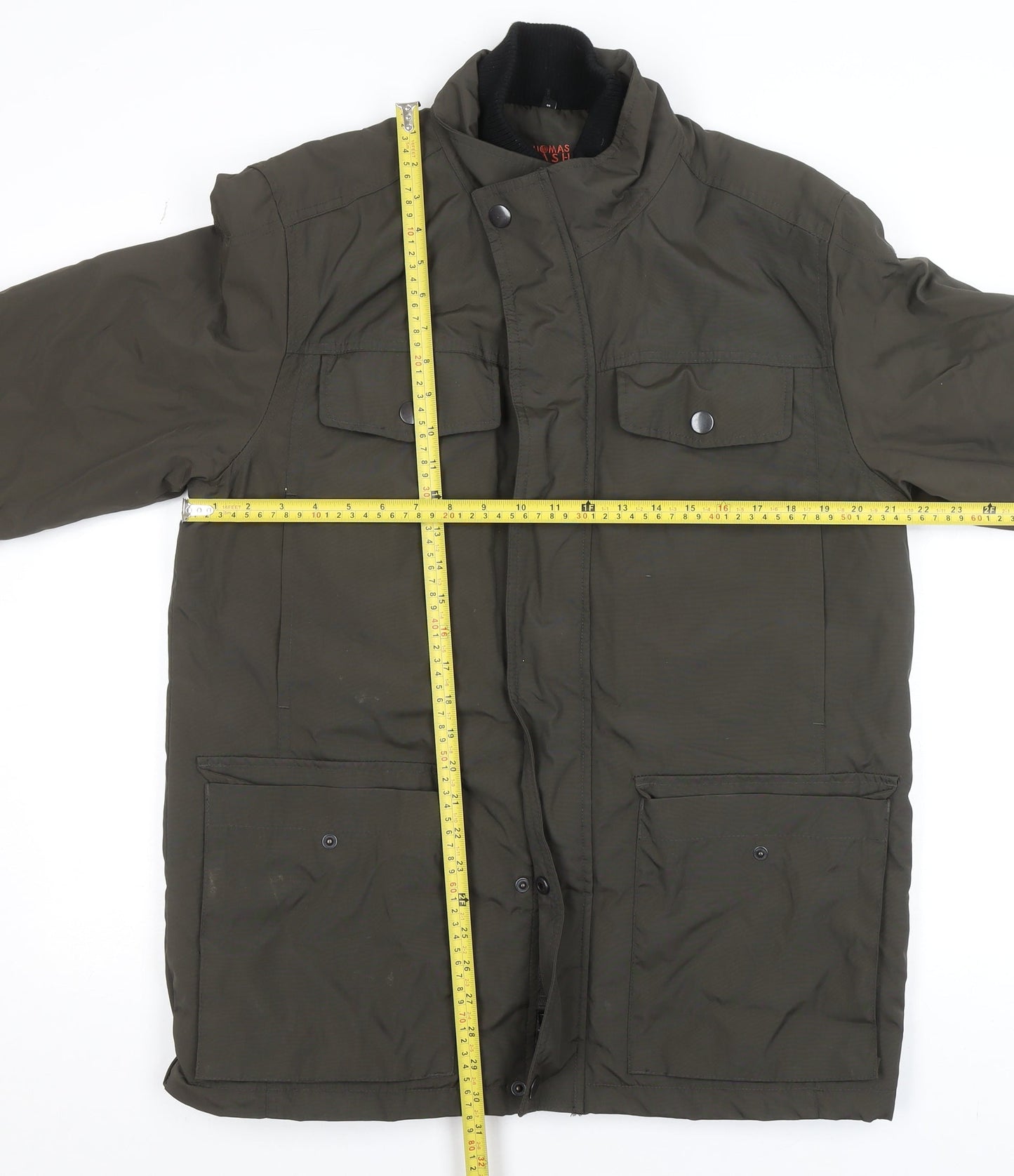 Mens UK Size S Debenhams Green Puffer Jacket