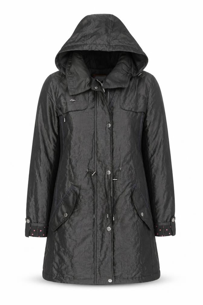 Marks & Spencer Women’s Grey Hooded Parka Coat Size 8