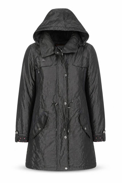 Marks & Spencer Women’s Grey Hooded Parka Coat Size 8