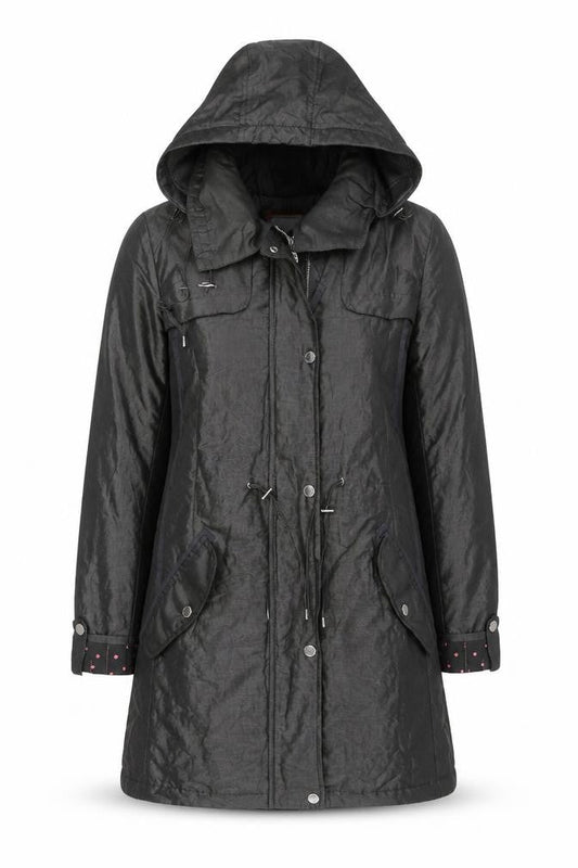 Marks & Spencer Women’s Grey Hooded Parka Coat Size 8
