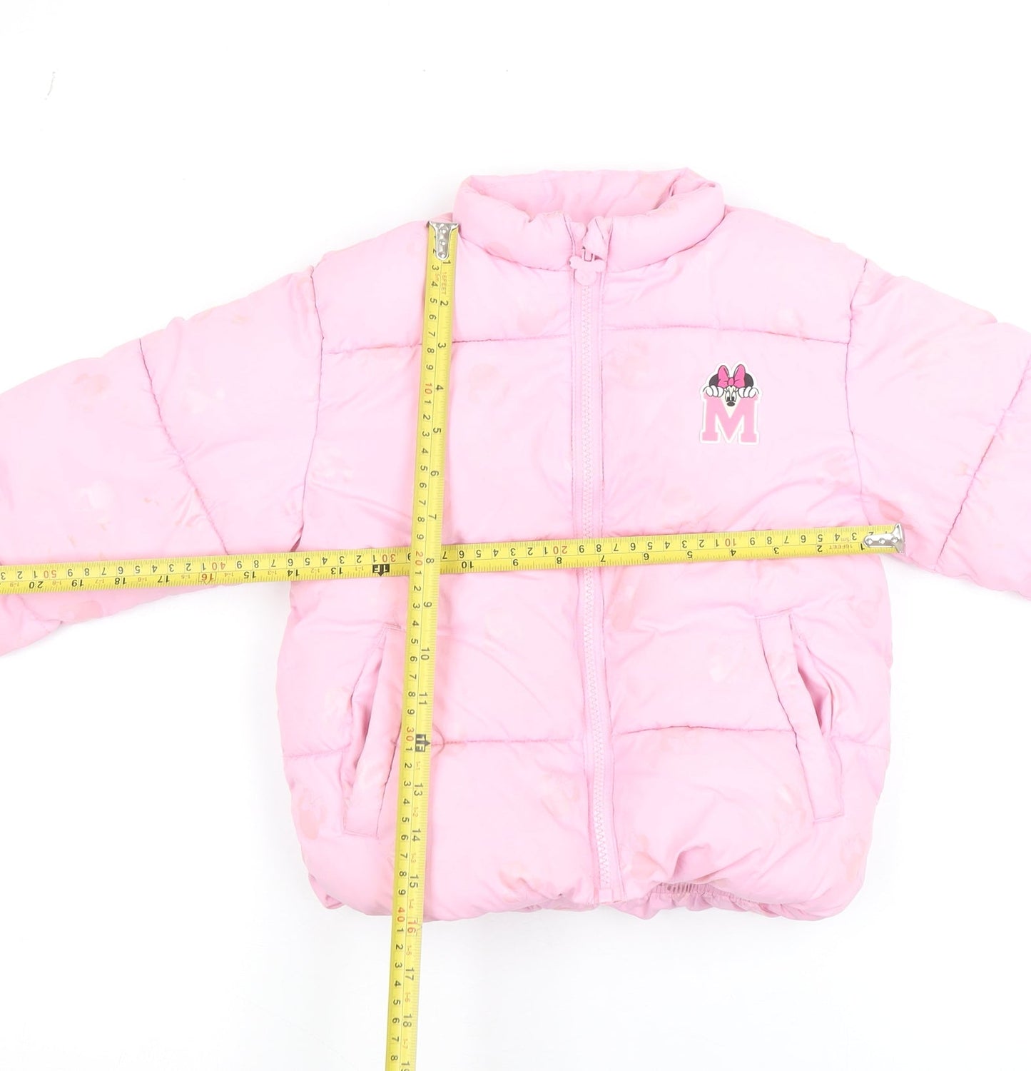 Girls UK Size 5-6 Years Disney Pink Puffer Jacket
