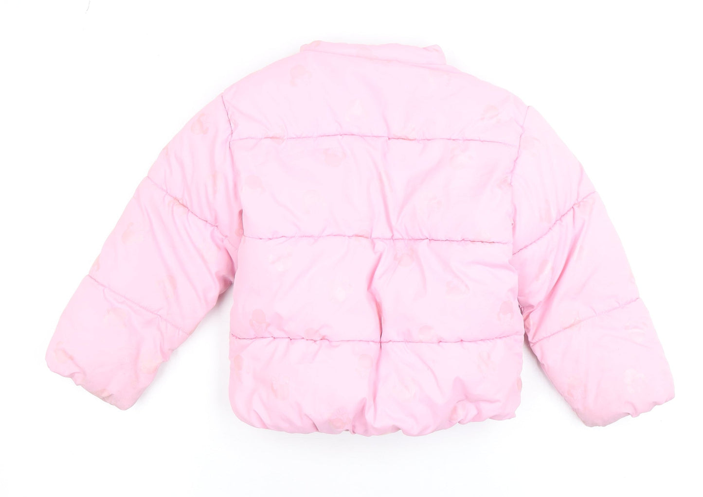 Girls UK Size 5-6 Years Disney Pink Puffer Jacket