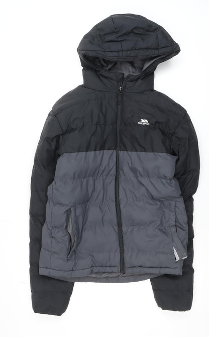 Mens UK Size XS Trespass Black Puffer Jacket
