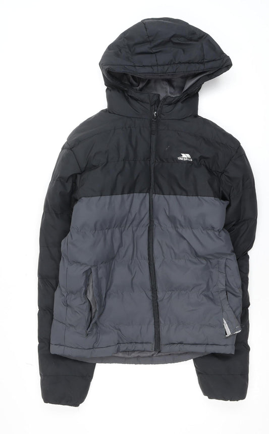 Mens UK Size XS Trespass Black Puffer Jacket