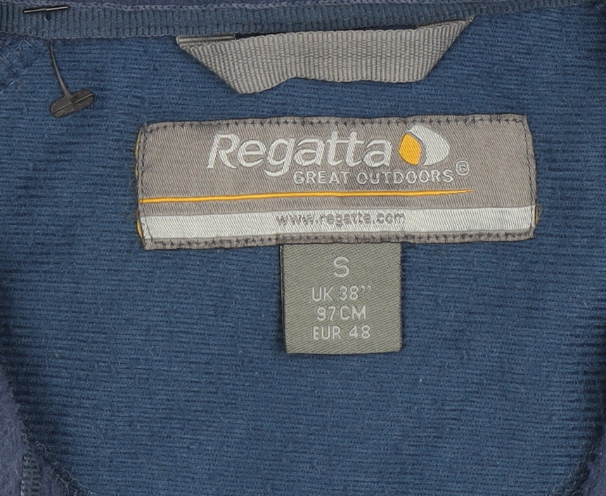 Mens UK Size S Regatta Blue Full Zip Sweatshirt