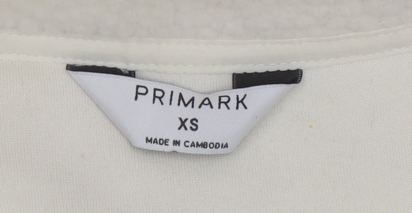 Womens UK Size XS Primark Ivory Pullover Sweatshirt