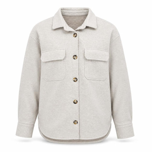 Ardene Men Beige Relaxed Fit Long Sleeve Button-Up Casual Shirt S