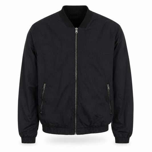 Mens UK Size 54 H&M Black Bomber Jacket