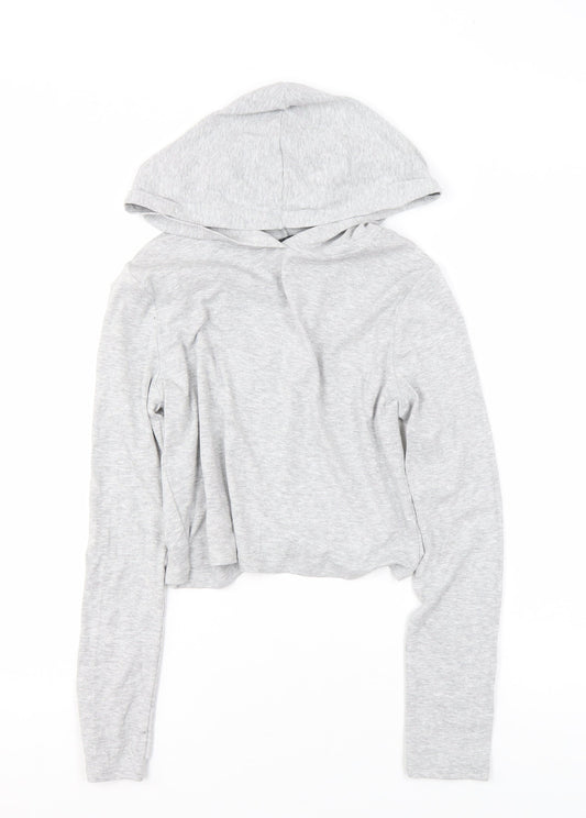 Girls UK Size 14-15 Years New Look Grey Pullover Hoodie