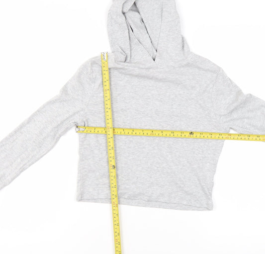 Girls UK Size 14-15 Years New Look Grey Pullover Hoodie